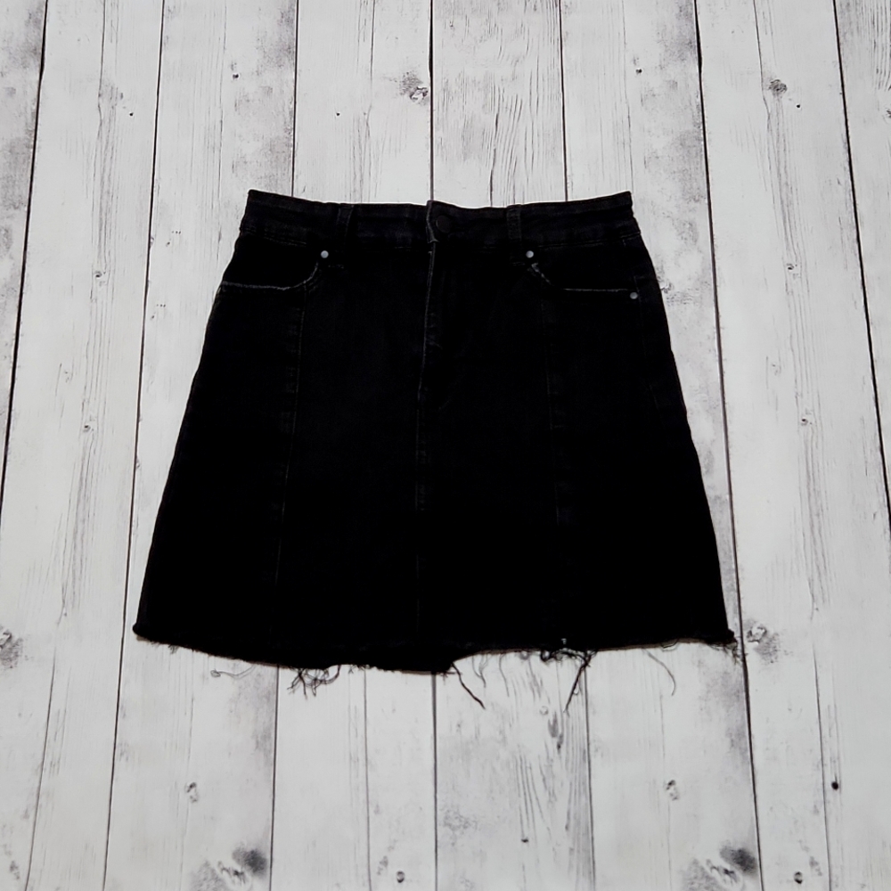 Wonder Nation Black Size 10/12 Girls Jean skirt